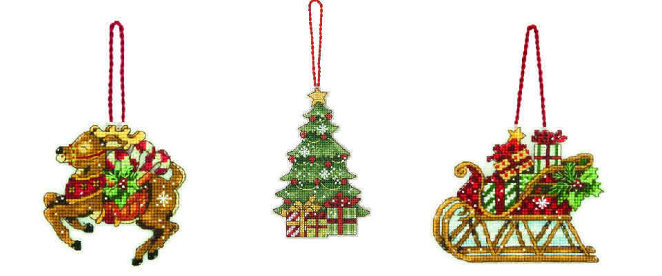 cross stitch Christmas ornament kits Archives - Cross Stitch in Time